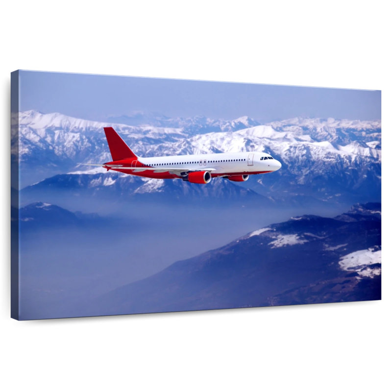 Mehar Airplane Over Snowy Mountain