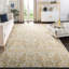 Tapis ivoire et doré damassé Adie-760193484