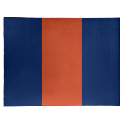 Tapis bleu à rayures de hockey national