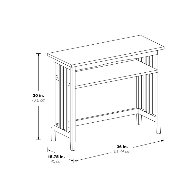 Wenger 36'' Console Table, White