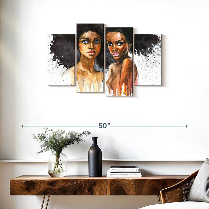 Portrait de femme Leisha, H 22 po x l 36 po