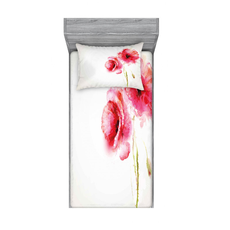 Ensemble de draps Spring Season, Ensemble de draps pour lit simple avec drap-housse