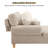 Davene Upholstered Chaise Lounge with Adjustable Backrest-1105410059