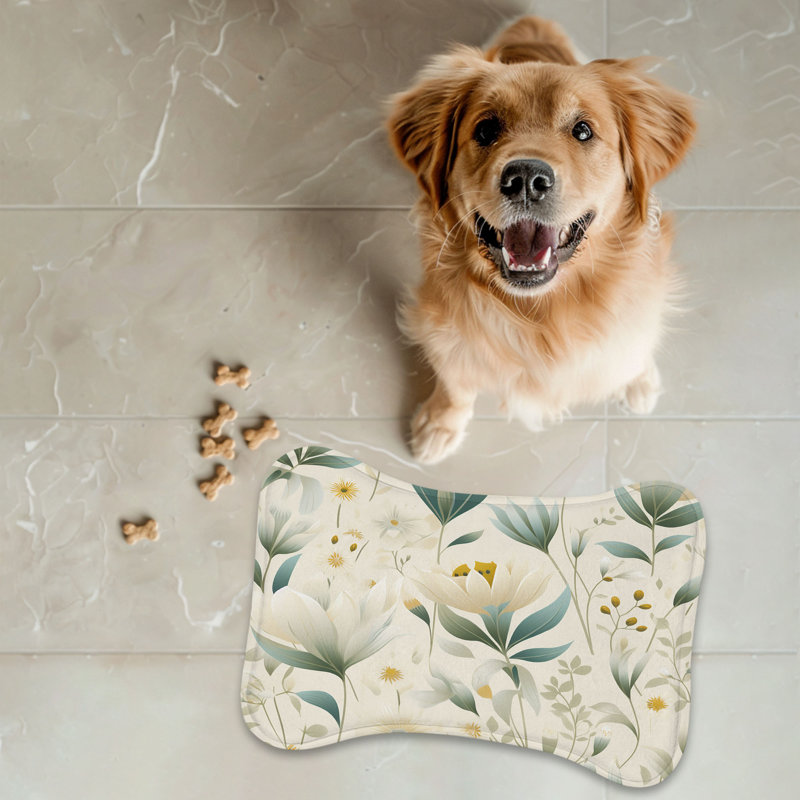 Tapis d'alimentation en forme d'os 1 pièce