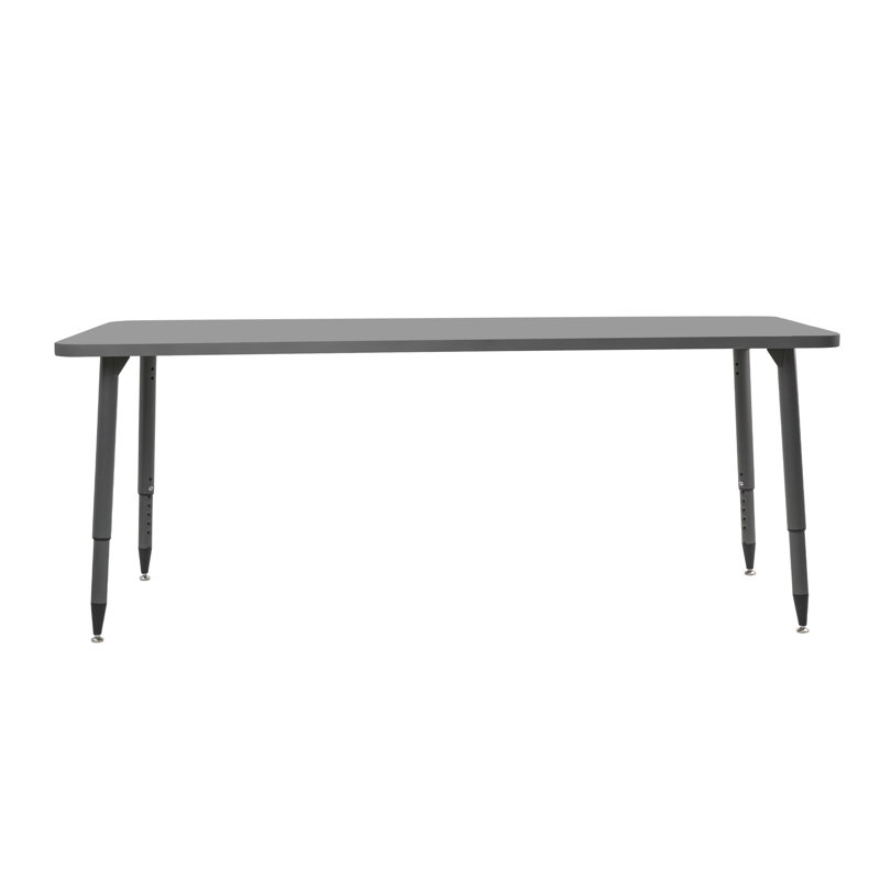 Adapte 24 x 48 Rectangle Thermofused Activity Table with Adjustable Tapered Legs, 30" x 72", North Sea/North Sea