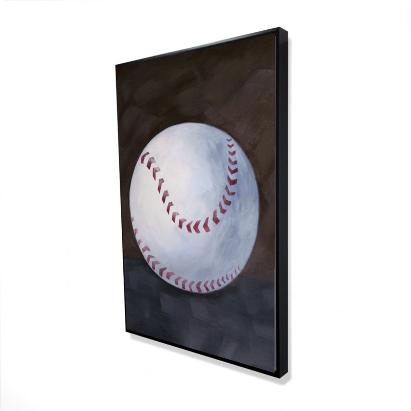 Impression de balle de baseball sur toile, H 36 po x l 24 po