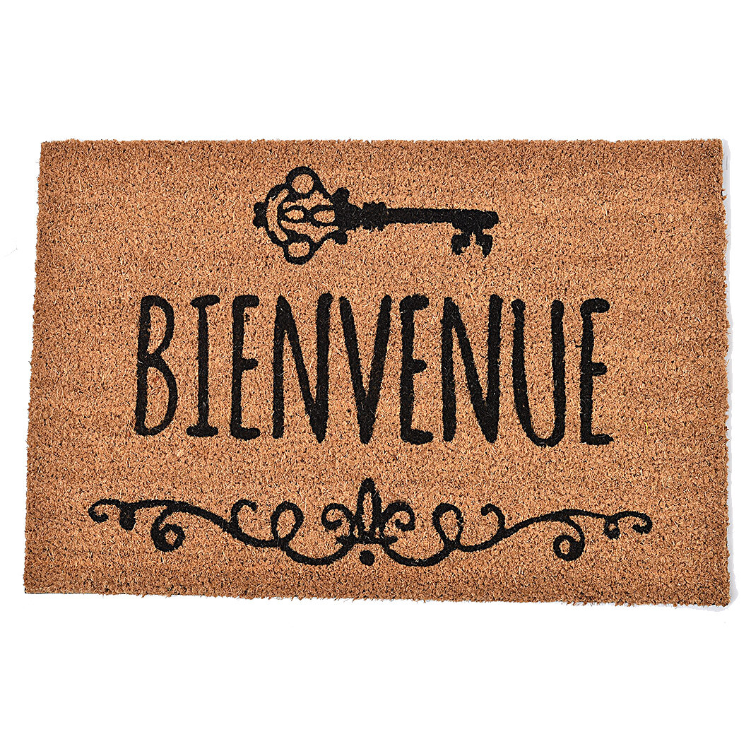 https://assets.wfcdn.com/im/63258955/compr-r85/1310/131029937/sheltered-printed-front-door-mat-bienvenue-coir-coco-fibers-rug-24x16-natural.jpg