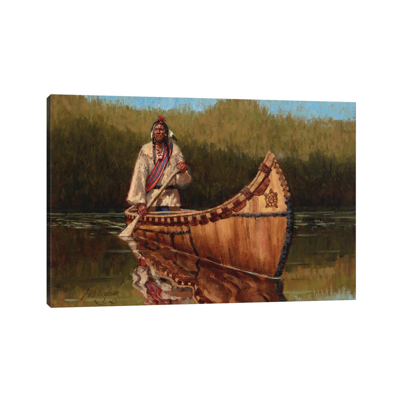 The Ojibwe par - Toile tendue, H 26 po x l 40 po x 1,5 po