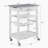 Mobile Rolling Kitchen Island Trolley Serving Cart with Underneath Drawer & Slide-Out Wire Storage Basket-1493833434