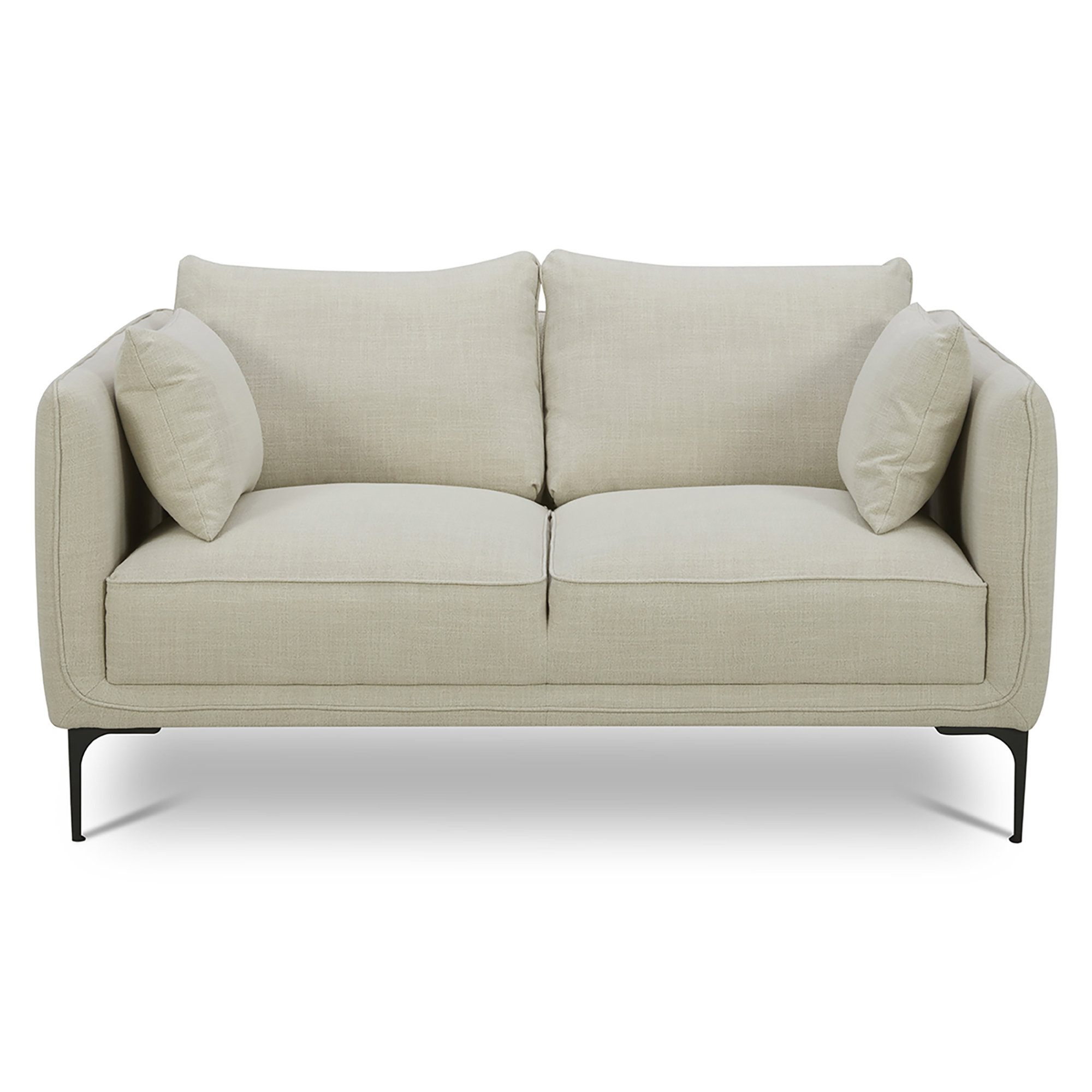 Rae 2 Piece Upholstered Living Room Set, Effie Linen Performance Linen