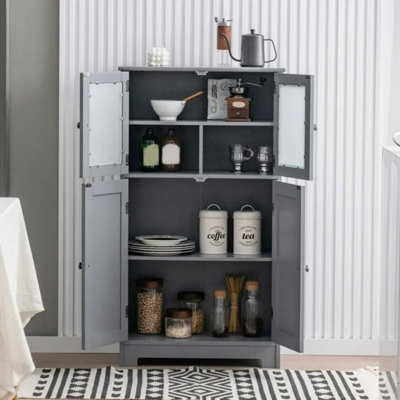 Naol Freestanding Bathroom Cabinet, Gray