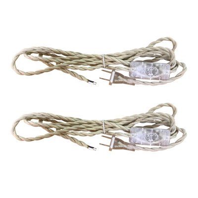 Twisted Fabric Covered Lamp Cord