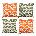 Green/Orange Striped
