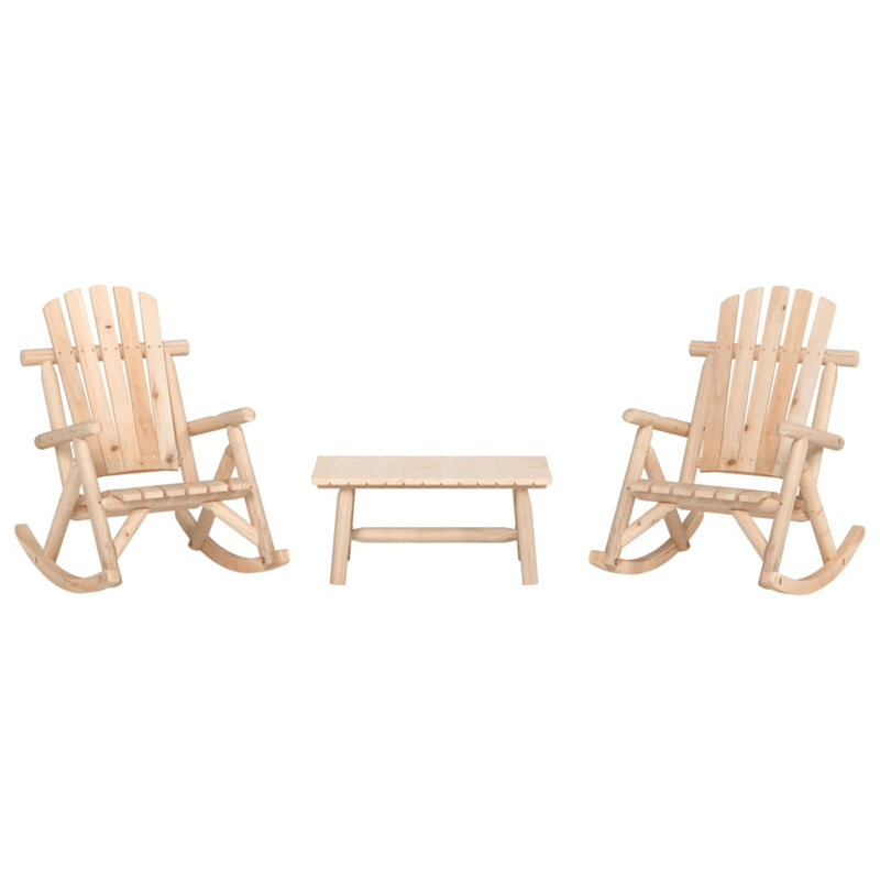 Solid Wood 2 - Person Seating Group, Natural