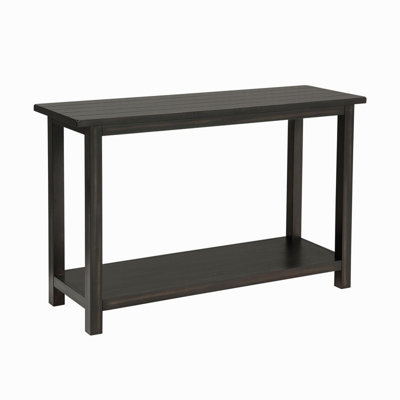 Canapé d'entrée en bois, Java vieilli, Distressed Black