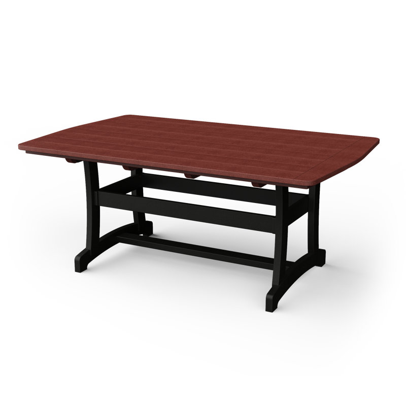 Table de salle à manger Stella, Bois de cerisier / noir, H 30 po x l 71,5 po x P 45 po