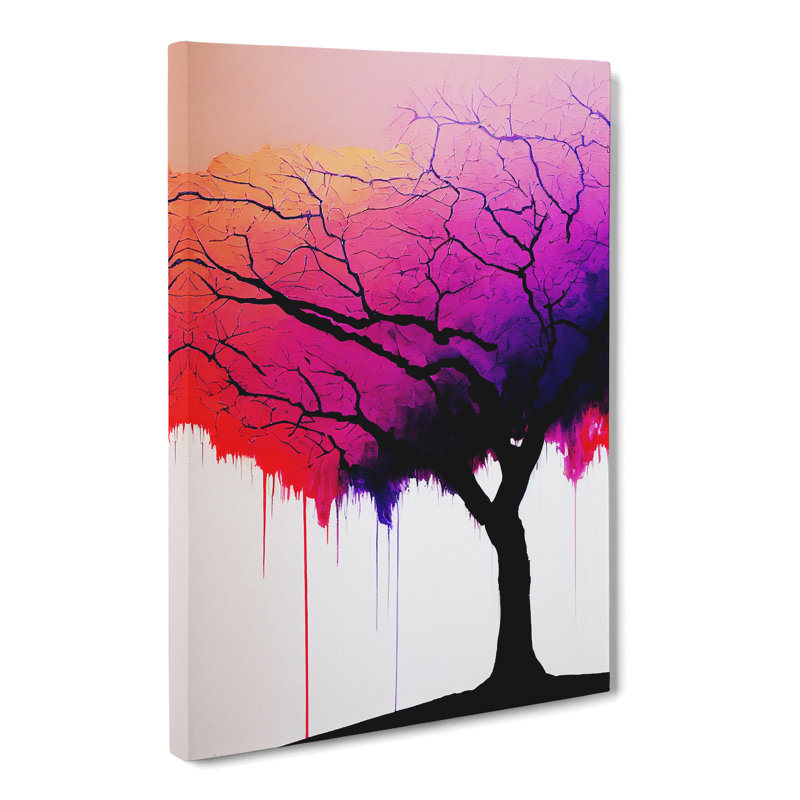 Cunegunda Plum Treeed - Wrapped Canvas, 50cm H x 35cm W x 3cm D