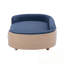 Lit pour chien en velours avec des pieds en bois robustes-803811421