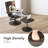 Mcabee Faux Leather Swivel Armchair with Ottoman-949631156