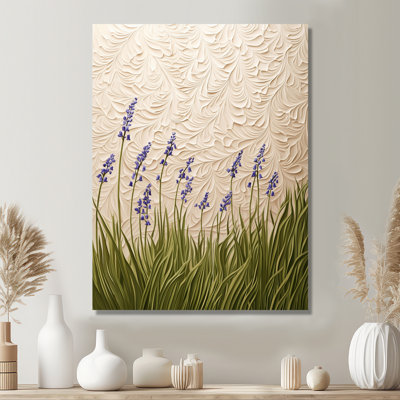 Bluebell Forest I - décoration murale en métal lis, impression moderne sur métal