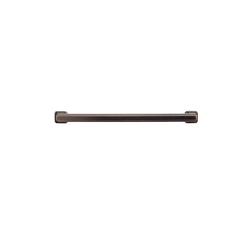 Poignée à tirer de la collection Bridges - Poignée d'armoire de 7 à 9/16 po de centre à centre en bronze huilé - Quincaillerie transitionnelle et déco pour tiroirs et armoires
