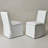 20" Wide Performance Fabric Slipcover Upholstered Dining Side Chair With Casters (Set of 2)-378026914