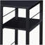Bureau d'écriture rectangulaire noir à deux couches