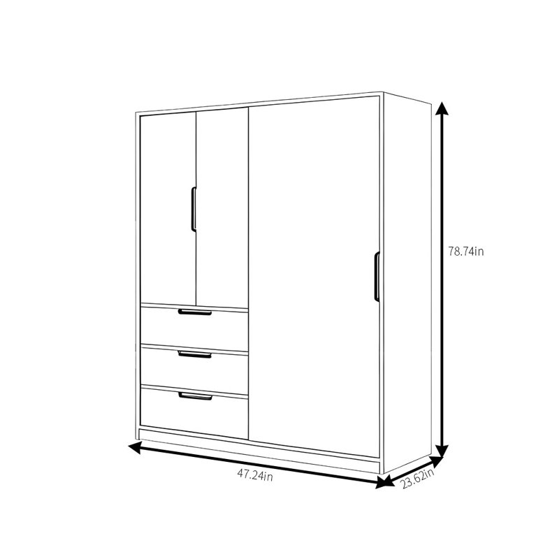 Juney, 79" H x 47" W x 24" D