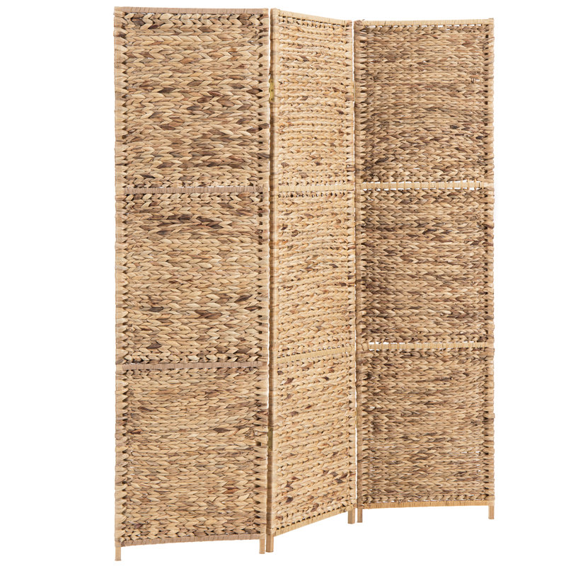 145.4Cm W x 177.8Cm H 3 - Panel Solid Wood Room Divider