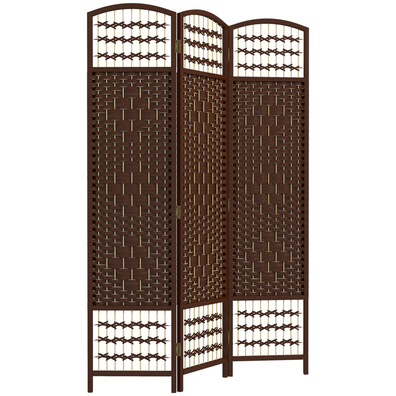 Cloison en bois massif Alaudin, 3, H 67 po x l 47,25 po x P 0,5 po, Brun