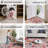 2x3 Ft  Area Rugs For Entryway, Non-Slip Low Pile Boho Small Carpet, Machine Washable Floral Throw Rug For Entrance, Bedroom, Kitchen, Laundry, Bathroom (2x3 Ft  Beige Red)