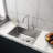 1.5Gpm Faucet 24In Stainless Steel Wash Sink With Drain Head - Silver Brushed Utility &