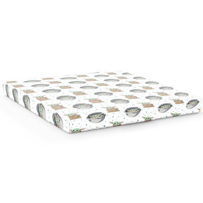 Star Wars Mandalorian 'Curious Child ' 100% Cotton Fitted Sheet