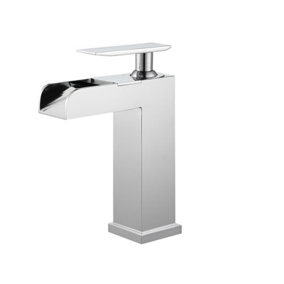 Single-Hole Bathroom Faucet with Drain Assembly