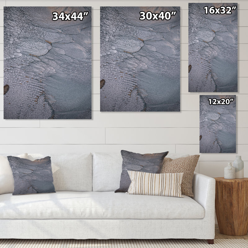 «Dramatic Grey», art mural moderne sur toile, Toile tendue, H 24 po x l 36 po x P 1 po