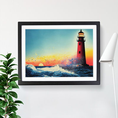 Lighthouse Splash Vol.4 - Single Picture Frame Painting