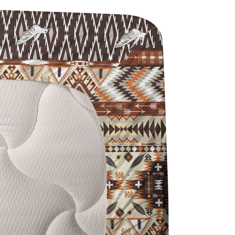 Microfiber Ikat Sheet Set, Full Sheet Set + Fitted Sheet + 2 Pillowcases