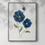 «Blue Poppies», reproduction encadrée - bois massif 46748-1476392228