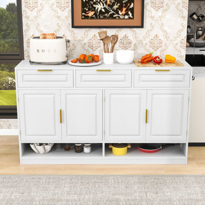 Armoire de rangement élégante avec amplement d'espace de rangement et tablettes réglables
