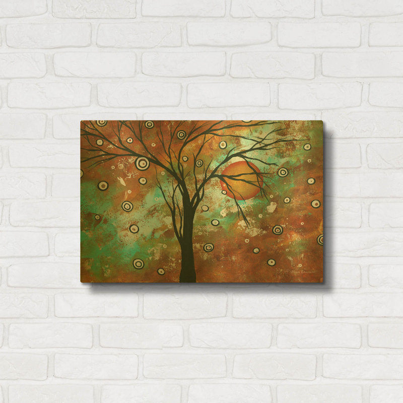 « Automne » de Megan Duncanson, tableau mural en métal doré, 61 x 41 cm, 24 po x 16 po