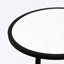 Table de bout ronde avec plateau en marbre et table de bout en métal doré-133087196-133087198