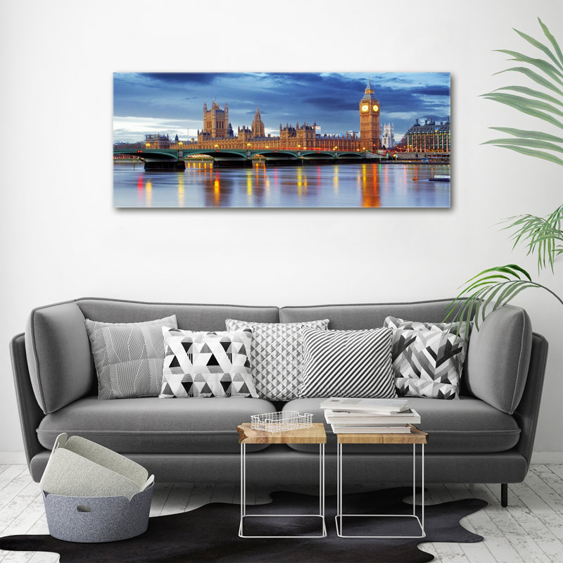 River Thames London - Wrapped Canvas Print