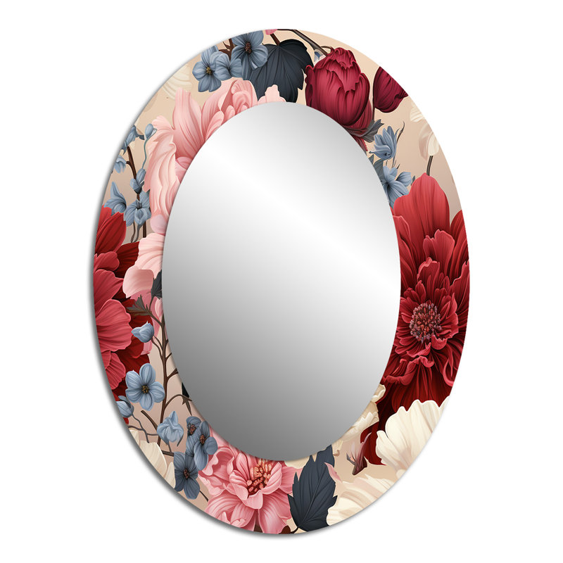 Miroir mural Renaissance multicolore, H 40 po x l 30 po