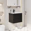 Meuble-lavabo simple Sharee avec comptoir d'évier, robinet et drain en alliage de zinc, certificat EPA-1074966470-1074966468