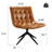 Paynesville Tufted Vegan Leather Swivel Accent Chair-1661340527