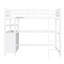 Lit mezzanine simple avec bureau - Améliorez votre espace de travail blanc et vos meubles de rangement-955481837