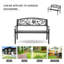 Banc de jardin en fonte Madeline-115236316