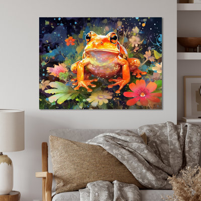 «Leaping Frogs Amphibians I», reproduction sur métal