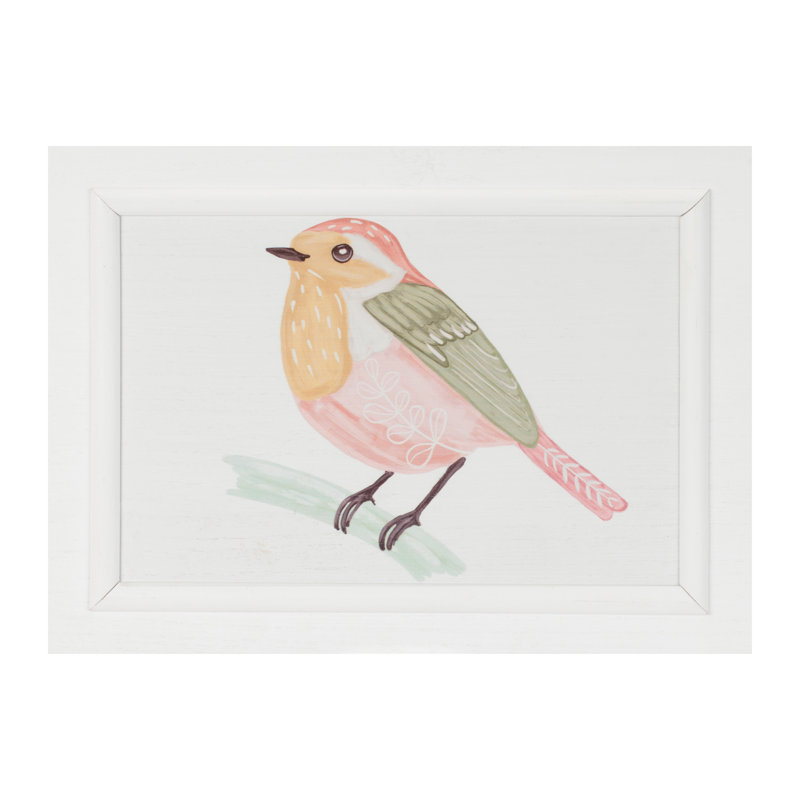 Framed Bird and Butterfly Wall Plaque
