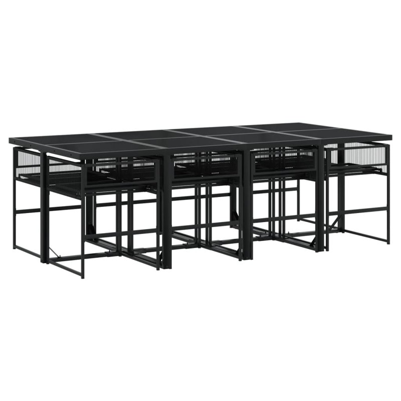 Rectangular 9 - Piece 8 - Person 220Cm L Outdoor Table Set